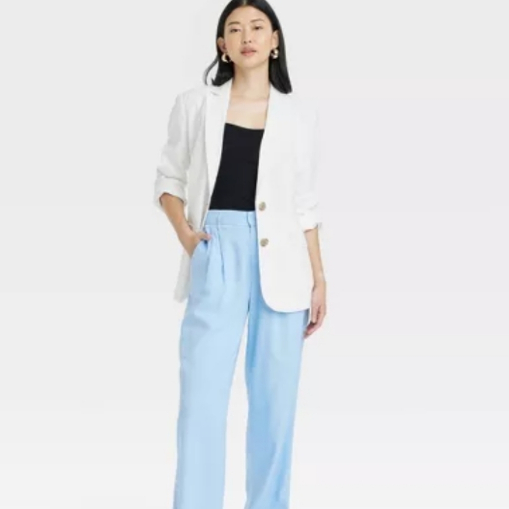 Women's Casual Linen-Bkend‎ Blazer